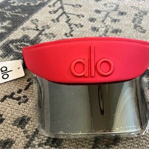 NWT rare Candy Red summer hat cap Alo Yoga Visor